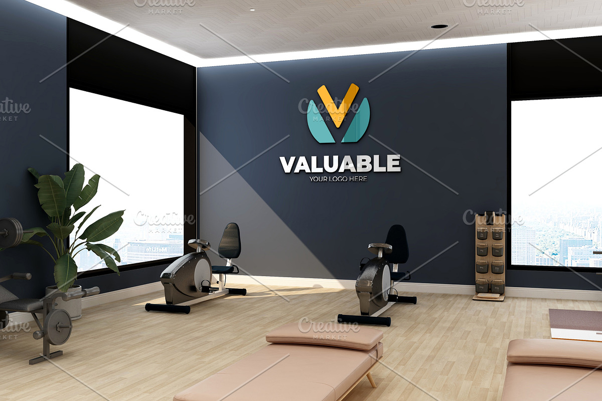 Gym Wall Logo Mockup PSD, a Product Mockup by Ayy (Photo 10 of 24)
