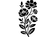 Elegant Floral Silhouette Set, an Object Graphic by Creativeshirt (Thumbnail 8 of 13)