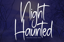 Night Haunted | Script Font