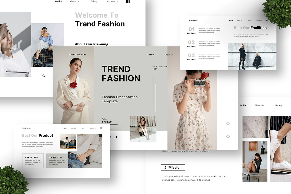 Trend Fashion - Fashion Google Slide, a Presentation Template by Deepslide Studio (Photo 4 of 6)