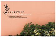 GROWN Plant Logo Branding Kit, a Branding & Logo Template by CC CREATIVE CO (Thumbnail 1 of 9)