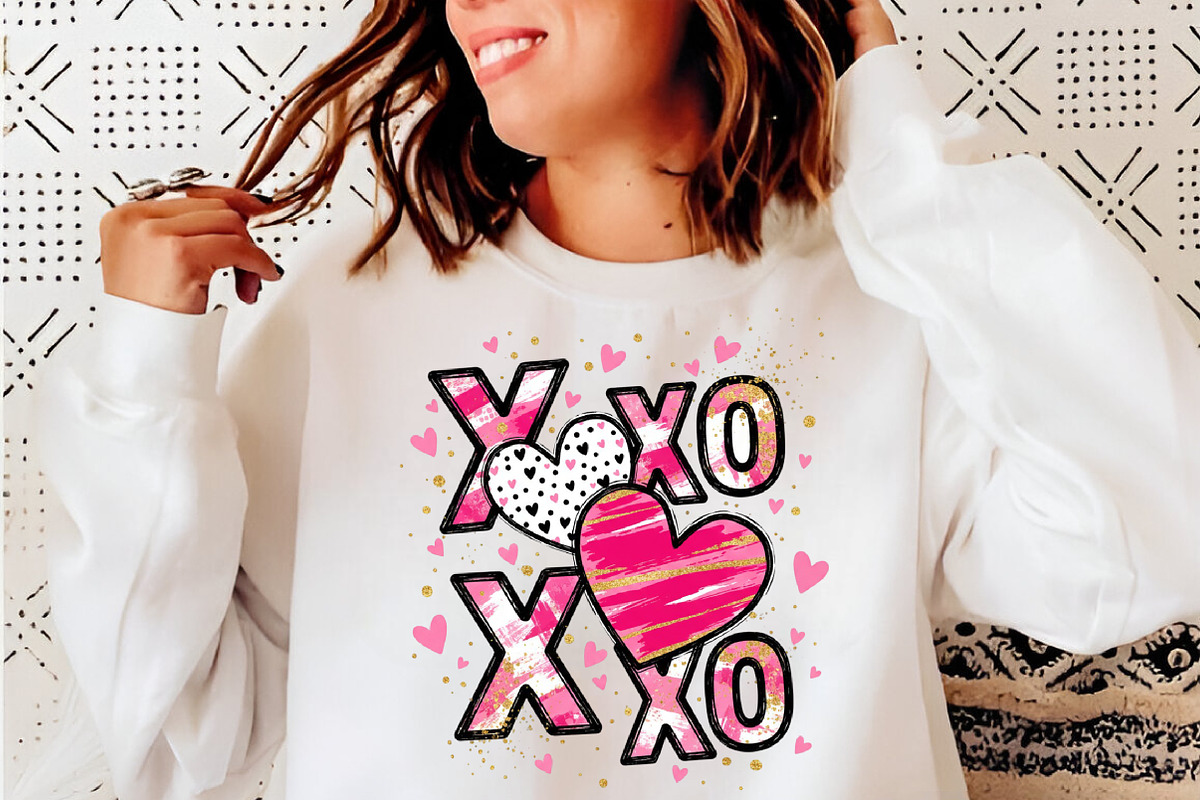 XOXO Valentine Day Heart PNG, an Illustration by SinaCreation (Photo 8 of 11)