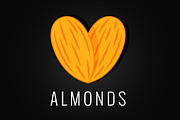 almonds logo design background, an Object Illustration by PushLogo (Thumbnail 2 of 3)