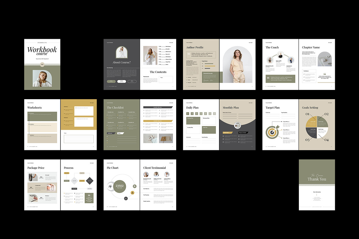 Online Course Workbook Template, a Brochure Template by Spark_Creative (Photo 10 of 10)