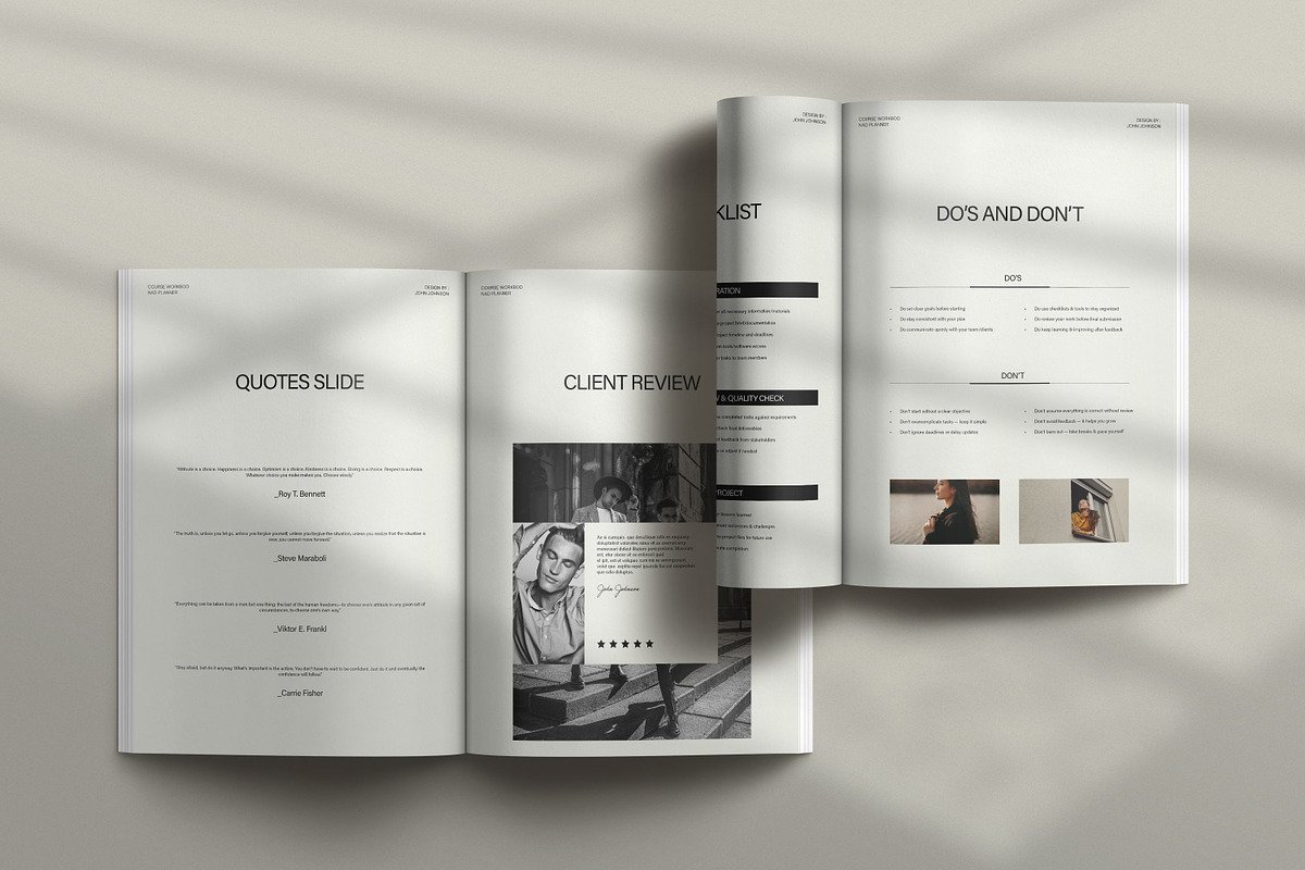 Course Workbook/E-book Template, a Brochure Template by Creatiya Type (Photo 4 of 8)