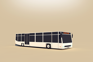 Low Poly City Bus