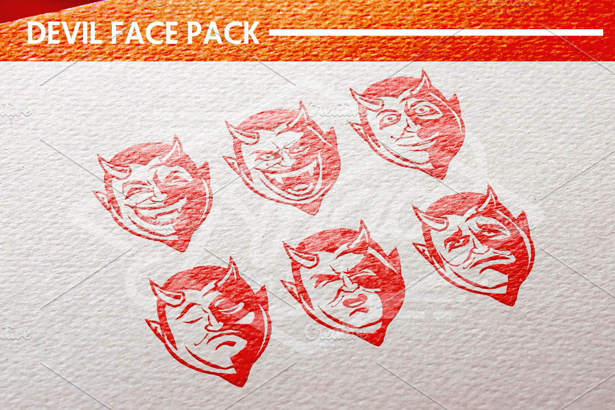 DEVIL FACE PACK, an Illustration by arace (Photo 1 of 3)