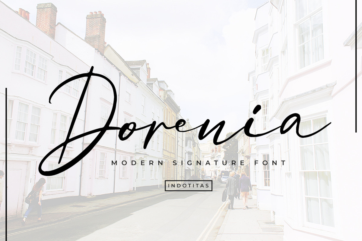Dorenia Signature Font preview 6