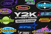 Y2K Streetwear Stickers & Badges, an Object Graphic by Neodivisu (Thumbnail 1 of 7)