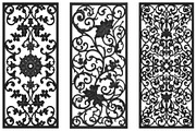 Floral Ornament Silhouette Panels, an Illustration by Designer_Momina (Thumbnail 16 of 20)