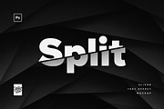 Split - Sliced Text Effect Mock-up, a Layer Style Add-On by veila.me (Thumbnail 3 of 4)