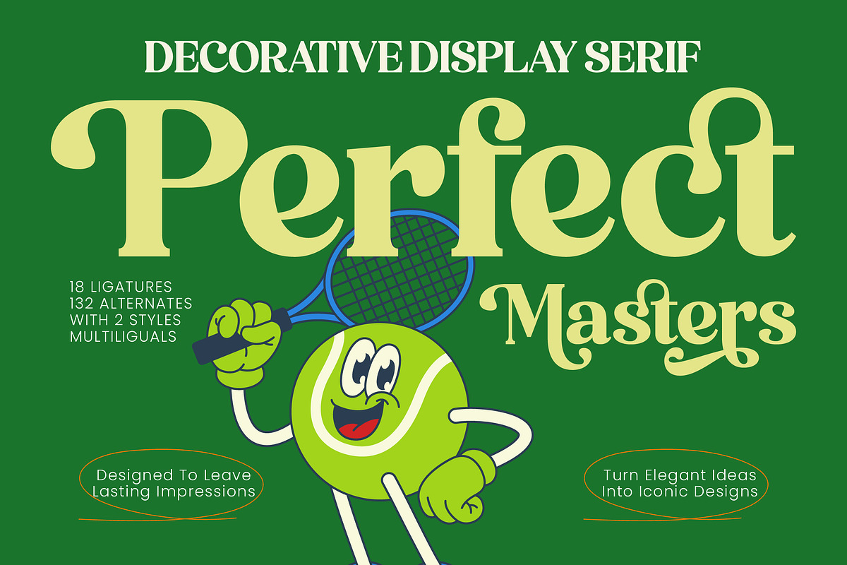 Perfect Masters Decorative Display, a Serif Font by timelesstype.co (Photo 1 of 10)