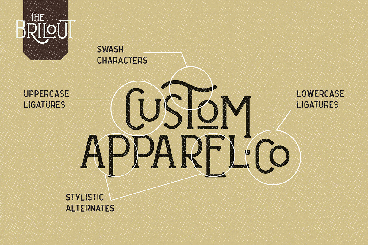 Brilout Display Font preview 6
