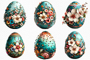 Whimsical Easter Egg Clipart Png, an Illustration by Craft Nest (Thumbnail 3 of 10)