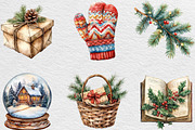 Cozy Christmas Vibes Clipart Bundle, an Illustration by Black Bird Studio (Thumbnail 3 of 6)