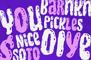 Flush Brush; Brush Display Font, a Script Font by Eko Bimantara (Thumbnail 5 of 6)