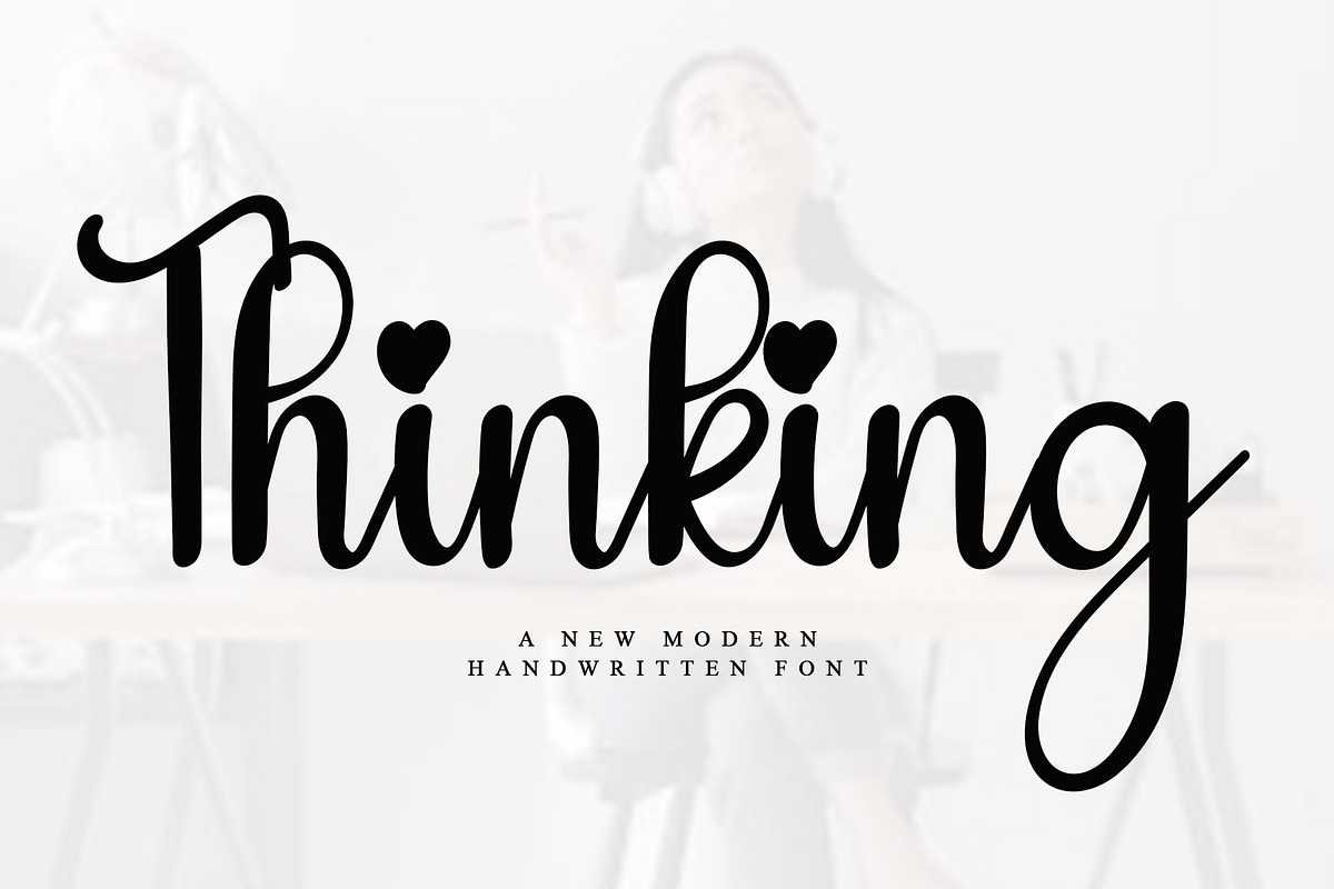 Thinking, a Handwritten Font by FreshTypeINK (Photo 1 of 7)