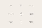 Fleur Minimal Logo Kit Ai Eps Psd, a Branding & Logo Template by Feel This (Thumbnail 12 of 13)