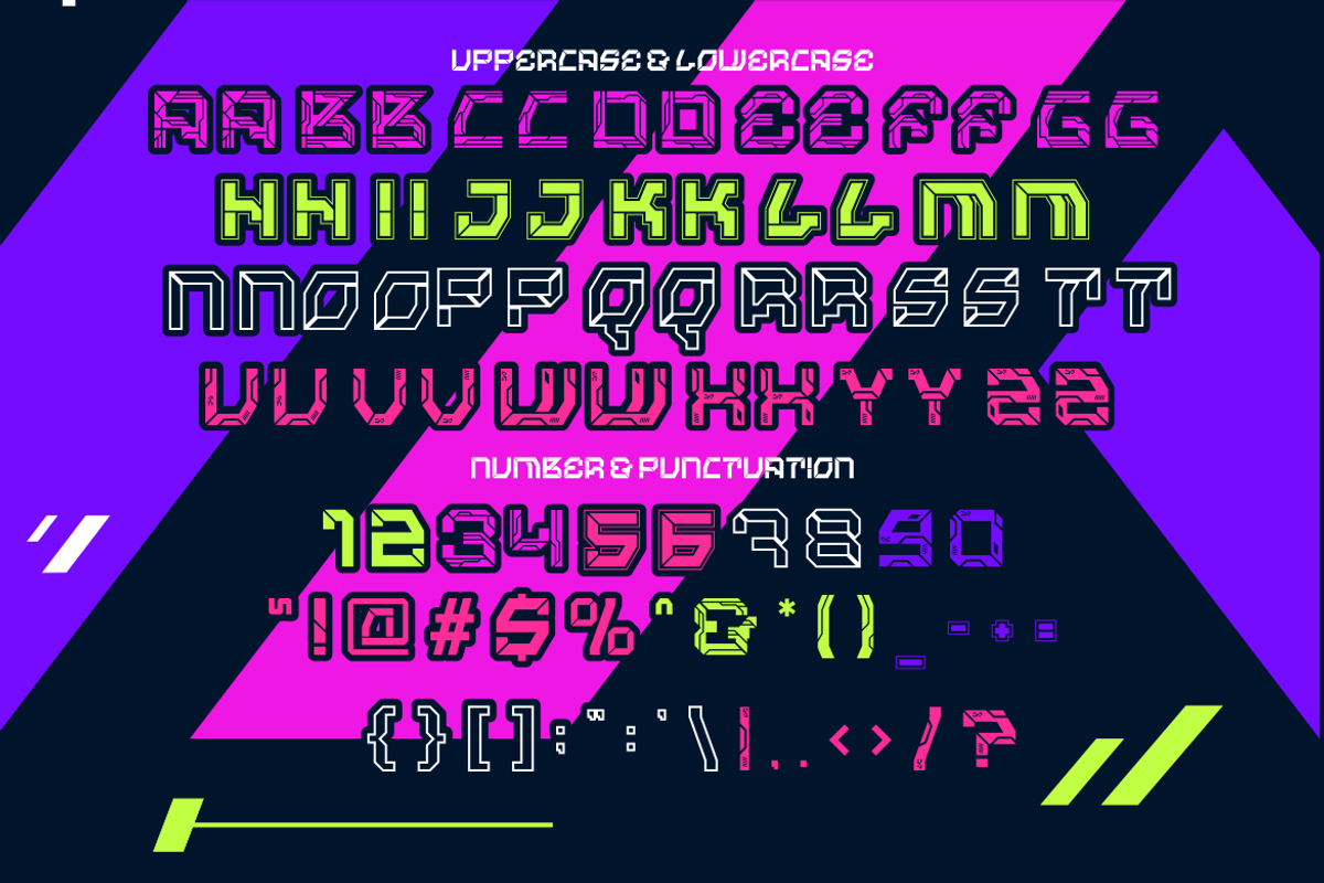 Snapshock - Cyberpunk Game Font, a Font by PutraCetol Studio (Photo 11 of 11)