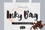 Inky Bag Brush Font, a Script Font by YandiDesigns (Thumbnail 1 of 4)