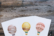 Hot Air Balloon Wall Art Bundle, an Illustration by artemyst (Thumbnail 5 of 6)