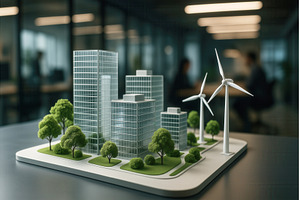 Architectural model featuring modern, an Architecture Photo by Sergey Kotenev