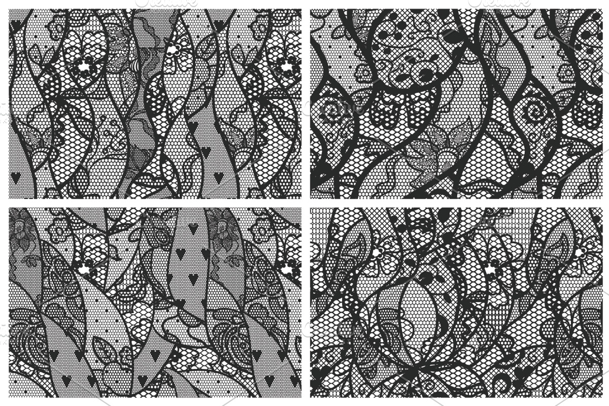 13 Lacy vector seamless patterns, a Pattern Graphic by tamara.comotomka (Photo 3 of 4)