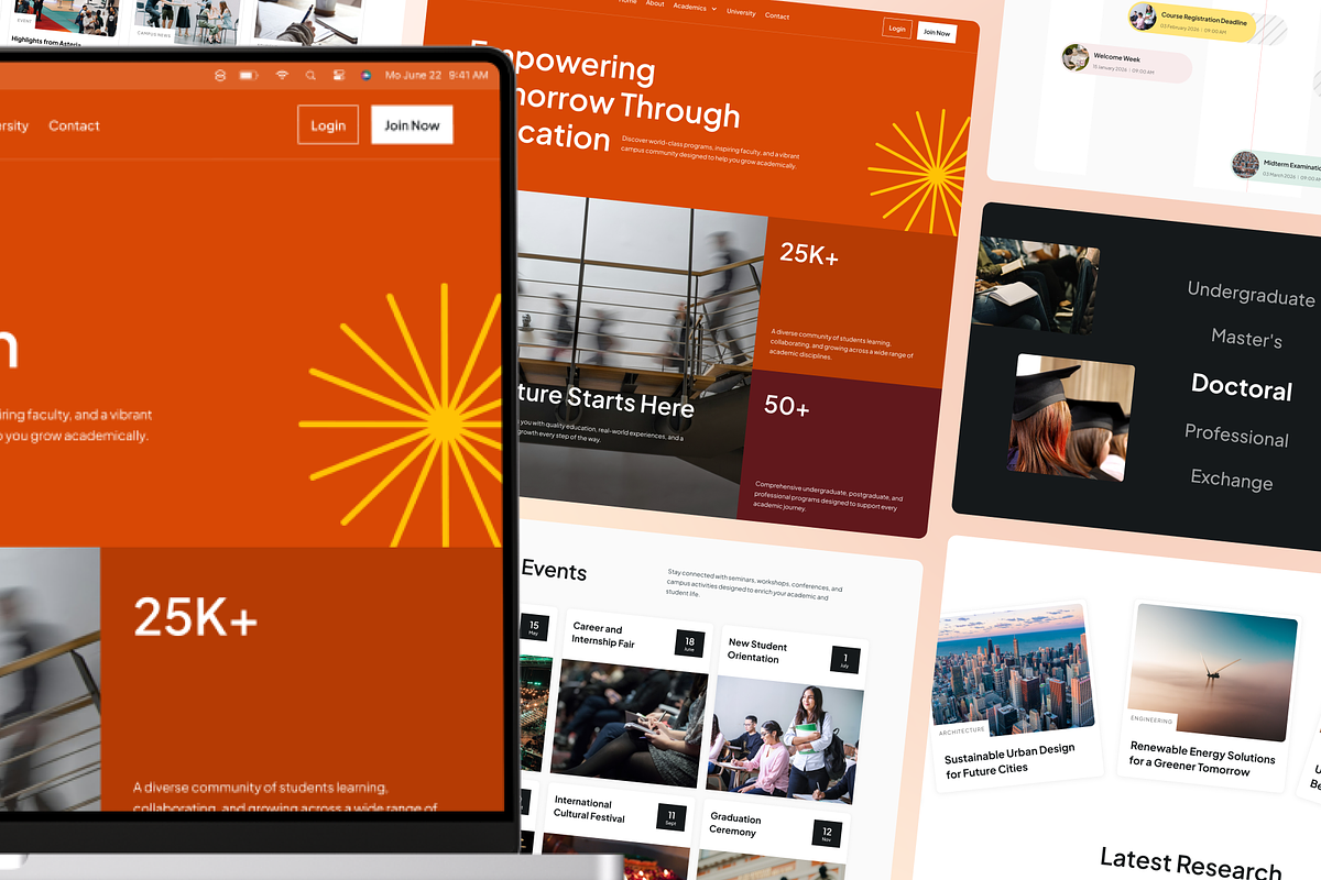Asteria - Multipurpose Education Web, a Landing Page Template by Agensip Design Agency (Photo 2 of 10)