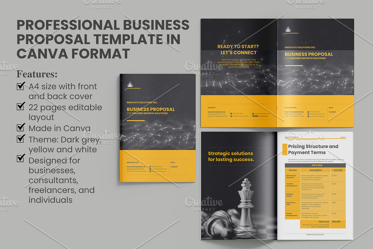 Professional Business Proposal, a Brochure Template by Oshin Design (Photo 1 of 8)