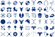 Mystical Symbols Astrology Icons set, an Icon by Vector Portal (Thumbnail 3 of 9)
