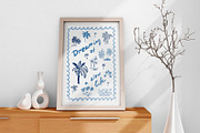 Blue coastal line art, sea clipart, an Object Graphic by Tani Kuzminka (Thumbnail 7 of 13)