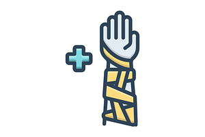Boner pain color icon, a Duotone Icon by Creative priyanka