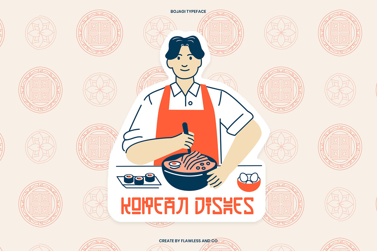 Bojagi - Korean Style Typeface Font, a Font by Flawless And Co (Photo 3 of 10)
