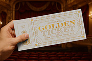 Golden Ticket, an Invitation Template by Aarley Kaiven (Thumbnail 2 of 2)