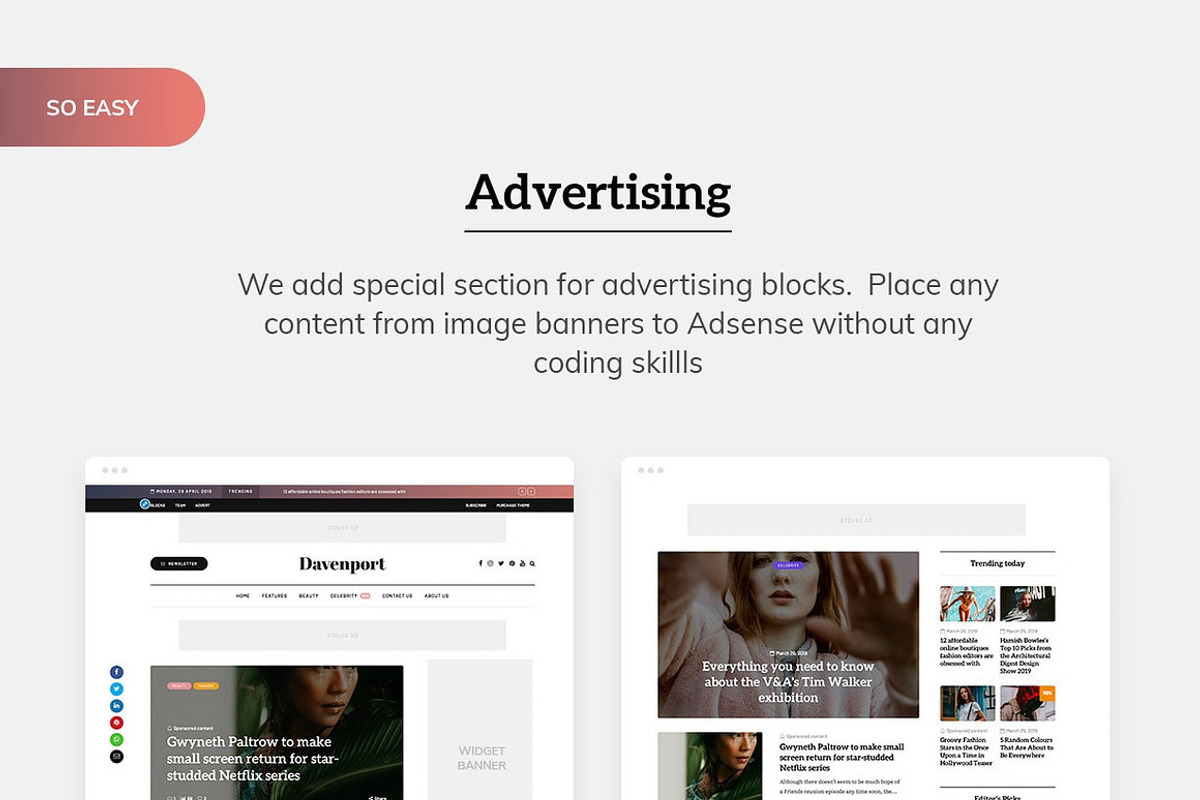 Blog and Magazine WordPress theme, a WordPress Template by Elite Templates (Photo 6 of 8)