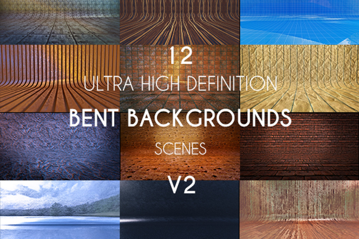 12 UHD Bent Background Scenes V2, an Object Graphic by LuisFaus (Photo 4 of 5)
