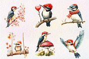 Downy Woodpecker Clipart, Cute Woodp, an Illustration by CreationArt (Thumbnail 2 of 5)