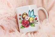 Spring baby fairy clipart, an Illustration by RobertsArt (Thumbnail 2 of 7)