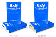 6x9 Paperback Book Mockup -PS Action, a Print Template by Cover Actions Premium (Thumbnail 2 of 6)