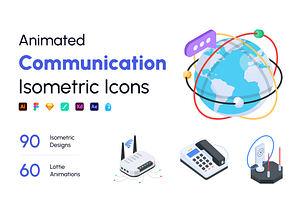 Multimedia Icon Set, a Duotone Icon by Brickclay