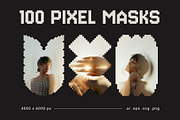 Pixel Shape Masks | Overlay Pack, a Graphic by stasylionet (Thumbnail 1 of 10)