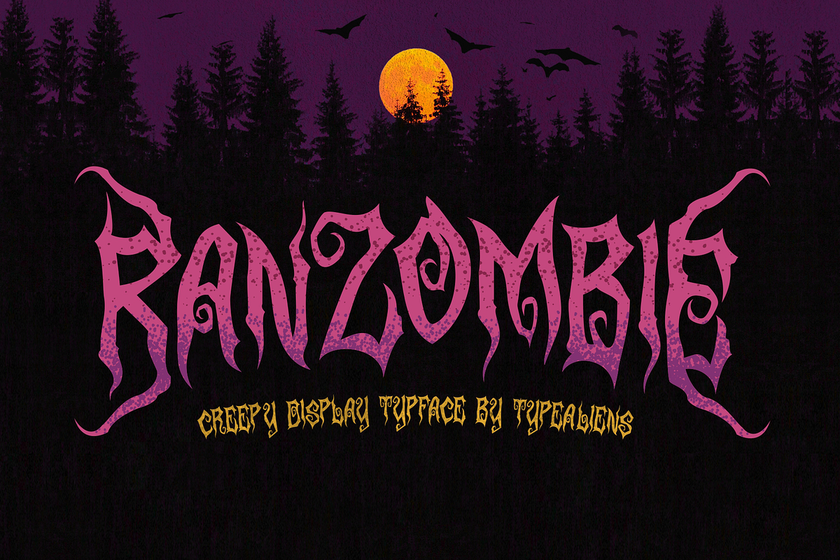 Ranzombie, a Font by ilhamtaro (Photo 1 of 11)