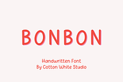 Bonbon, a Handwritten Font by Sofia Skoog (Thumbnail 1 of 10)