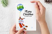 Christmas Greeting Card Template, a Card Template by ElephantArts (Thumbnail 3 of 8)