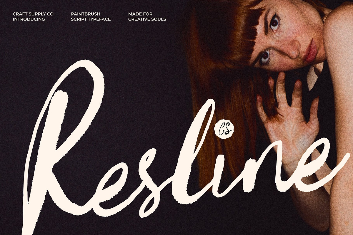 CS Resline, a Script Font by Craft Supply Co. (Photo 1 of 8)