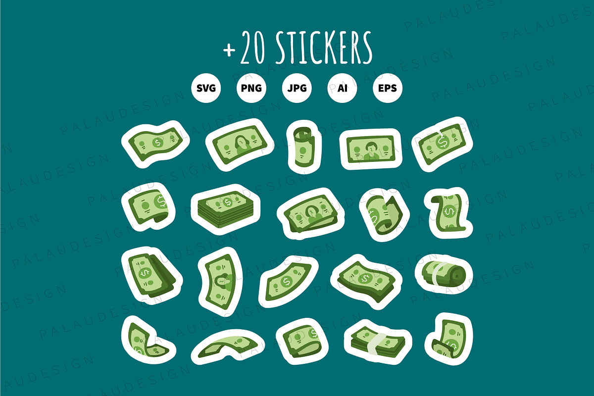 Dollar Money Clipart, a Finance Illustration by Palau (Photo 10 of 10)