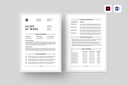 Scope Of Work | MS Word & Indesign, a Stationery Template by Leaflove (Thumbnail 1 of 6)
