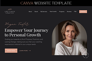 Coaching Website Canva Template, a Landing Page Template by vectorocean (Thumbnail 1 of 11)