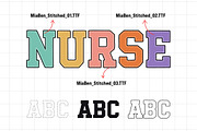 Mia Ben - Varsity Font Canva Frames, a Script Font by Jozoor (Thumbnail 2 of 7)