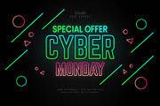 Text Effect Cyber Monday, a Layer Style Add-On by Navy Graphic (Thumbnail 1 of 2)